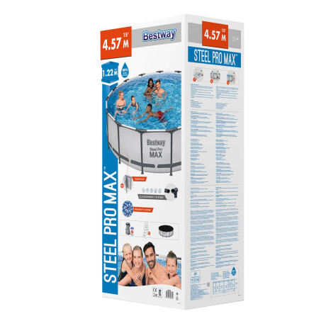 Piscina Bestway Estructural 16015 L 457x122cm + Bomba Piscina Bestway Estructural 16015 L 457x122cm + Bomba