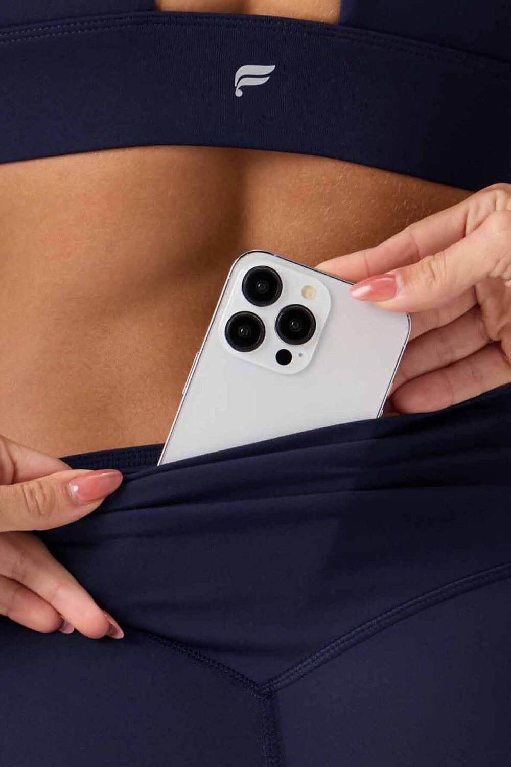 Leggings Flare PureLuxe High-Waisted TLC Kick Mujer Deep Navy