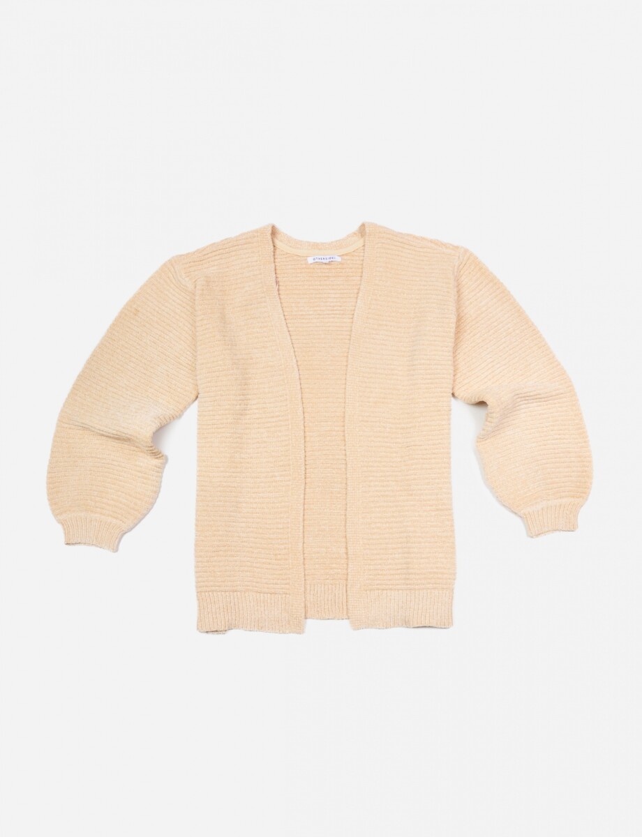 Cardigan mangas balloon - BEIGE 