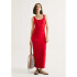 VESTIDO MIDI FEM VERMELHO ESCURO