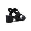 Sandalia Mujer Comfortflex Dos Tiras Anchas Negro
