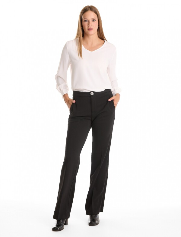 Pantalon Wide Leg NEGRO