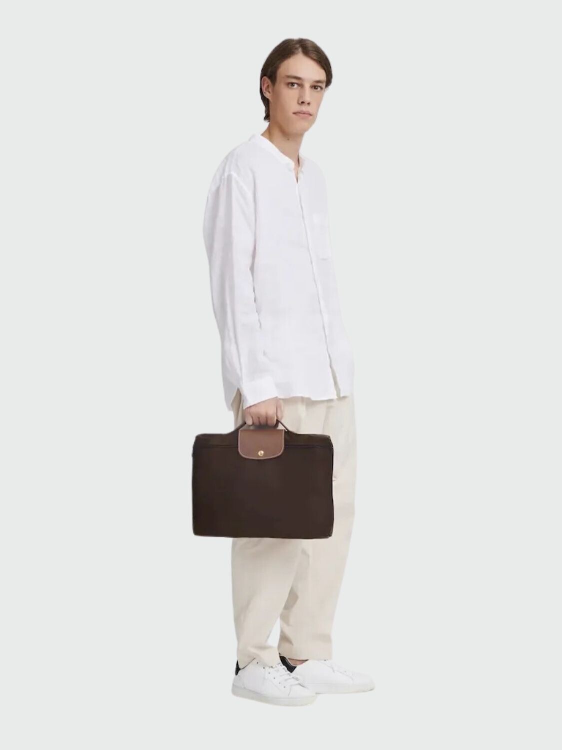 Longchamp -Maletín plegable de nylon, Le pliage Marrón