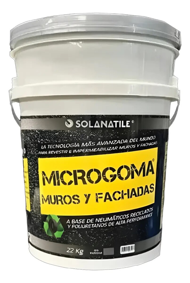 IMPERMEABILIZANTE MICROGOMA MUROS Y FACHADAS GRIS 22KG 