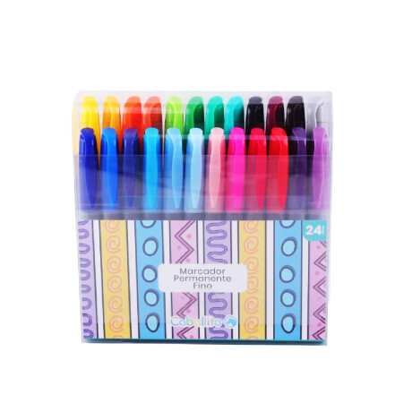 Marcador Caballito Permanente Fino x 24 Marcador Caballito Permanente Fino x 24