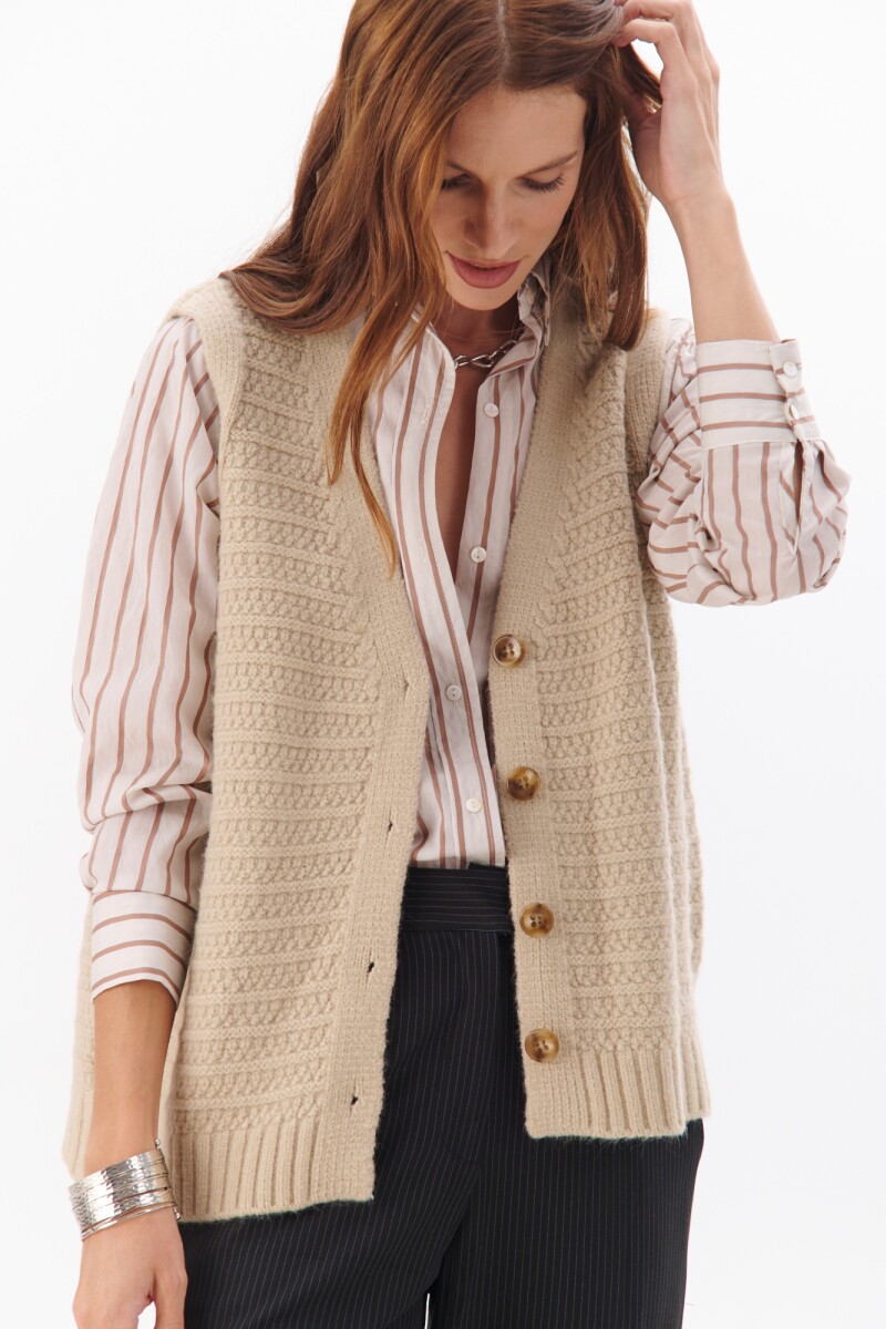 CHALECO MONDAY BEIGE