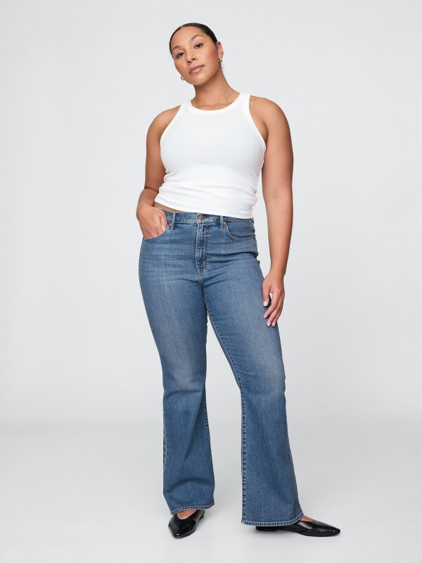 70S FLARE HR MED HERON MEDIUM WASH