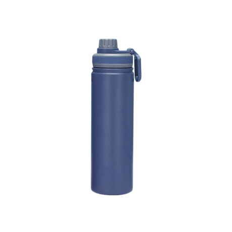 Botella deportiva térmica con tapa de rosca 750ml Azul