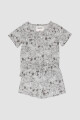 Pijama snoopy infantil glasses Gris