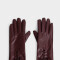 Guantes Varios Noche Guantes De Cuerina - Rojo Burdeaux