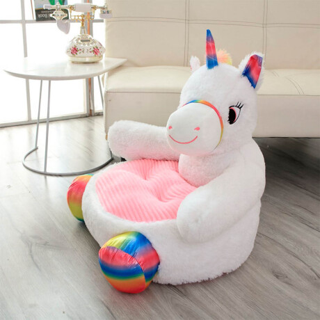 Sillón Puff Peluche Asiento Niños Animales Infantil Unicornio