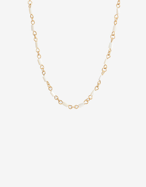 Collares Cortos Color Collar Corto Metal Y Nácar - Dorado