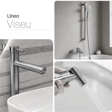 DUCHA HIGIENICA MONOCOMANDO LAVATORIO ALTO BRILLO VISEU 000