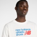 Remera New Balance de Hombre -Athletics Relaxed- MT51900SST WHITE