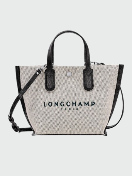 LONGCHAMP - Crossbody Bag Essential Toile XS Marfil