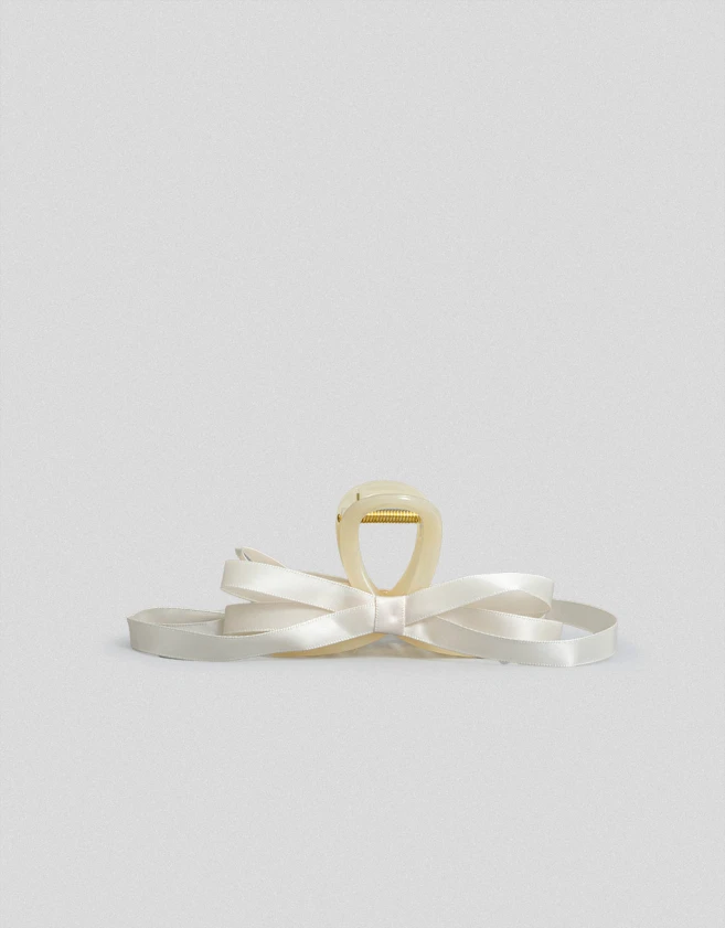 Broche Con moño Broche Con Moño - Blanco Crudo