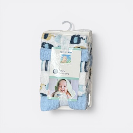 Babitas De Bebé Pack X12 Colores Celeste Y Blanco