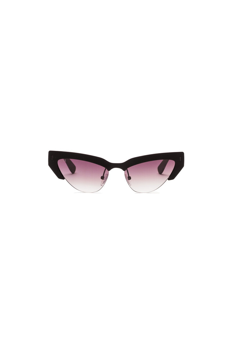 Tiwi Muse - Rubber Black With Burgundy Gradient Lenses 