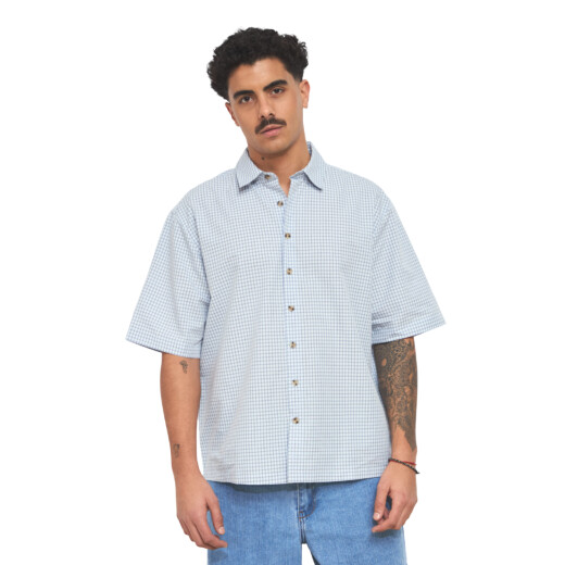 Camisa Quiksilver Choppy - Celeste Camisa Quiksilver Choppy - Celeste