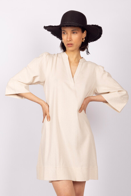 Vestido Verushka Crema