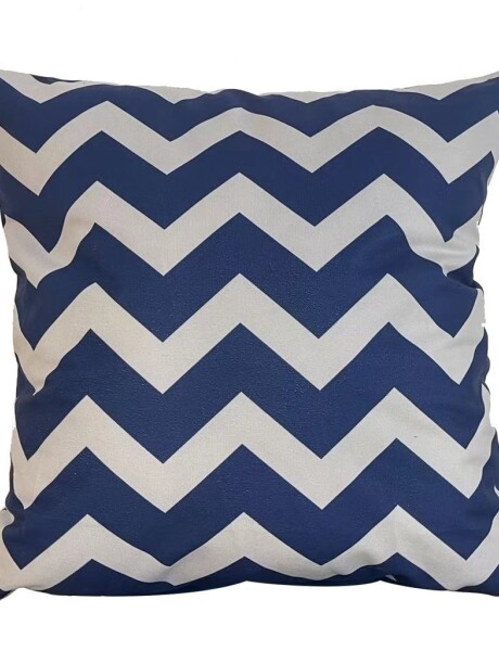 ALMOHADON ESTAMPADO 45x45CM ZIGZAG AZUL/BLANCO ALMOHADON ESTAMPADO 45x45CM ZIGZAG AZUL/BLANCO