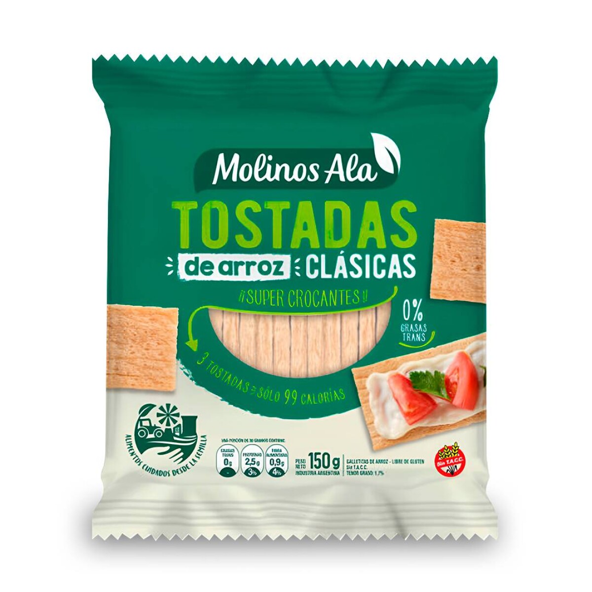 Tostadas de Arroz Molino Ala - 150 gr 