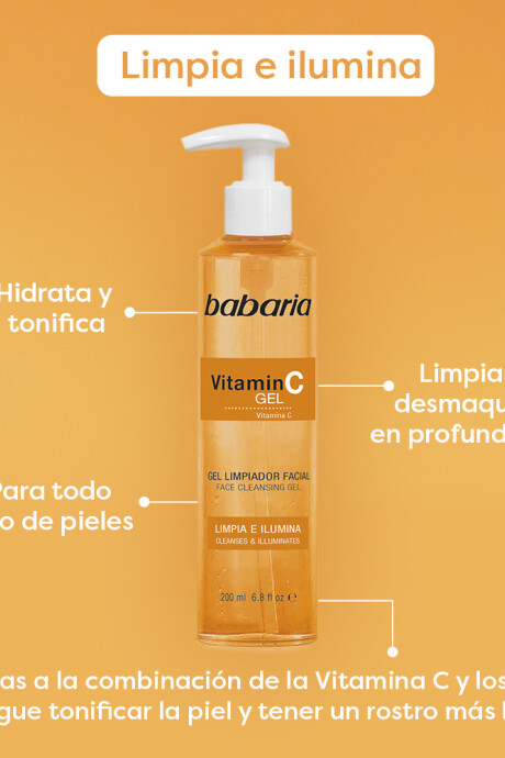 Gel limpiador facial x 200ml Vitamina C