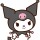 Tira de stickers Sanrio Kuromi