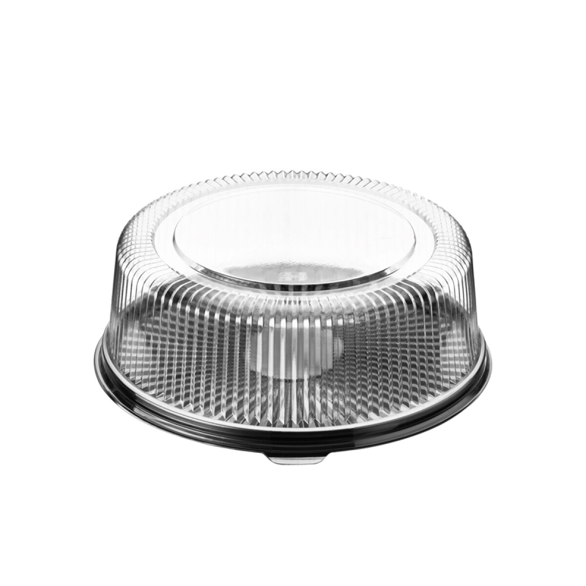 Bandeja Descartable Redonda con Tapa 26x13 cm 