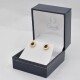 Caravanas En Oro 18K Y Onix Caravanas En Oro 18K Y Onix