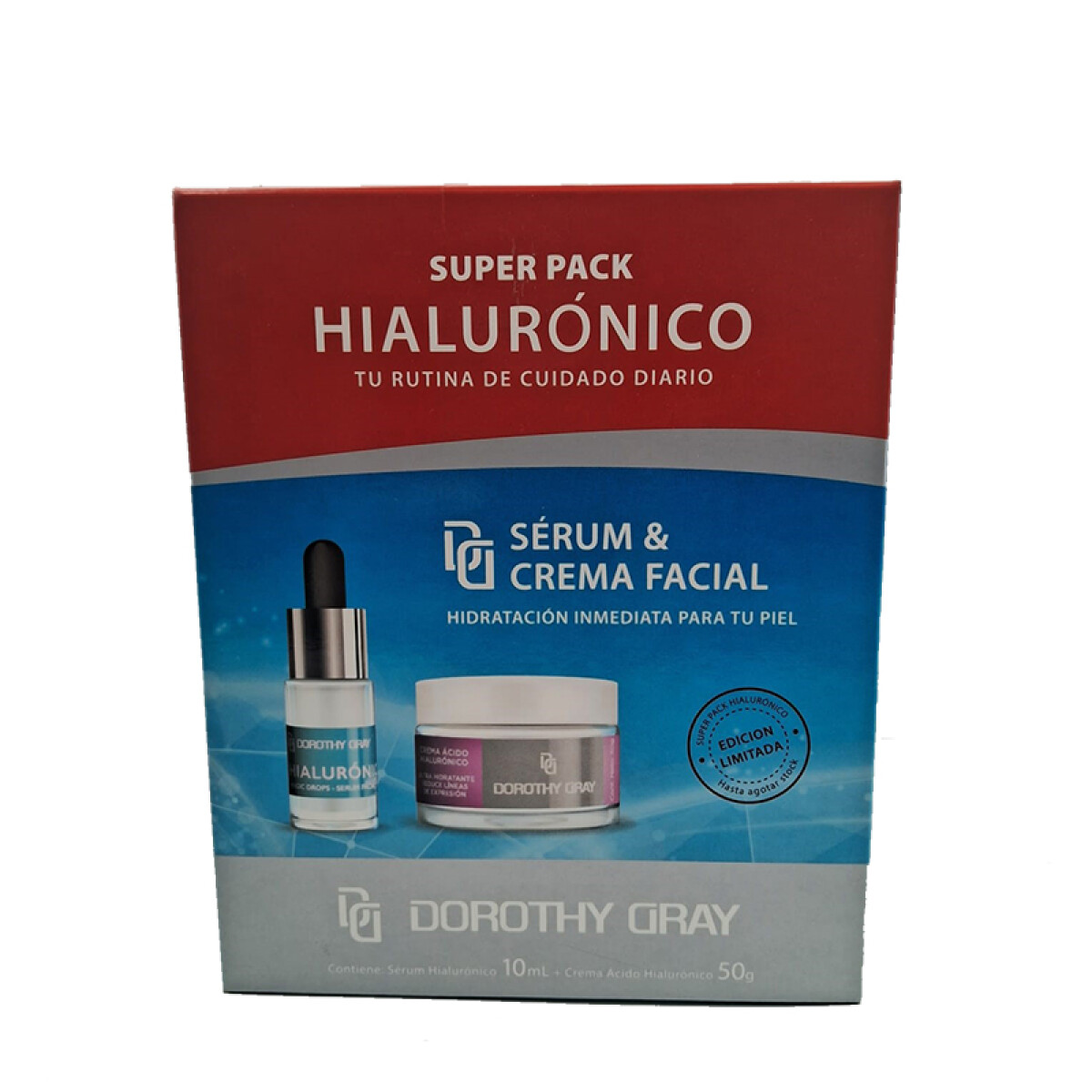 Pack Dorothy Gray Ácido hialurónico seum + crema 