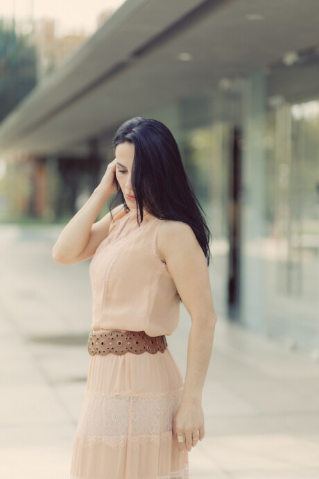Falda Bia Beige