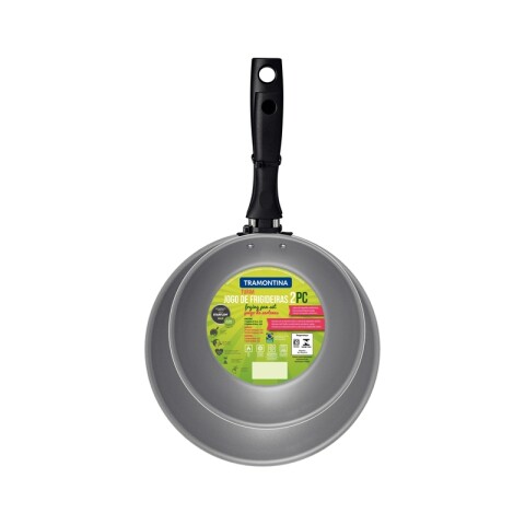Juego 2 sartenes grises Ø16 - 20 cm. "Turim" -TRAMONTINA TR6406
