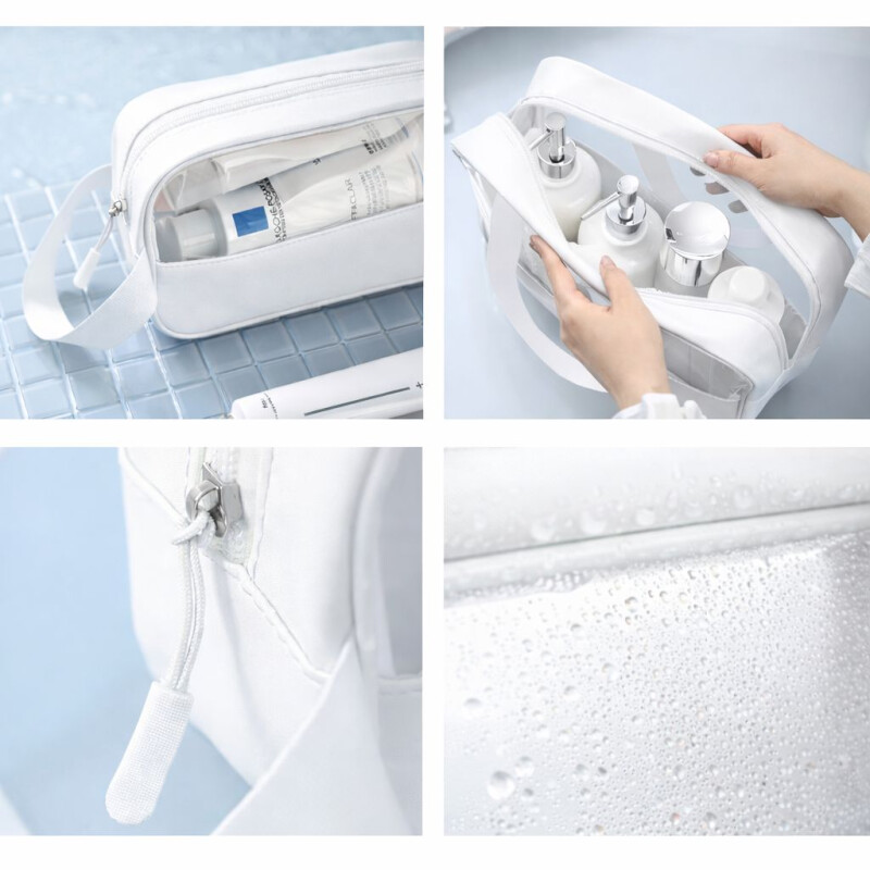 Set de Neceser de Viaje Transparentes Impermeables Blanco