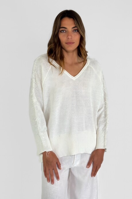 SWEATER LINO DUNA Crudo