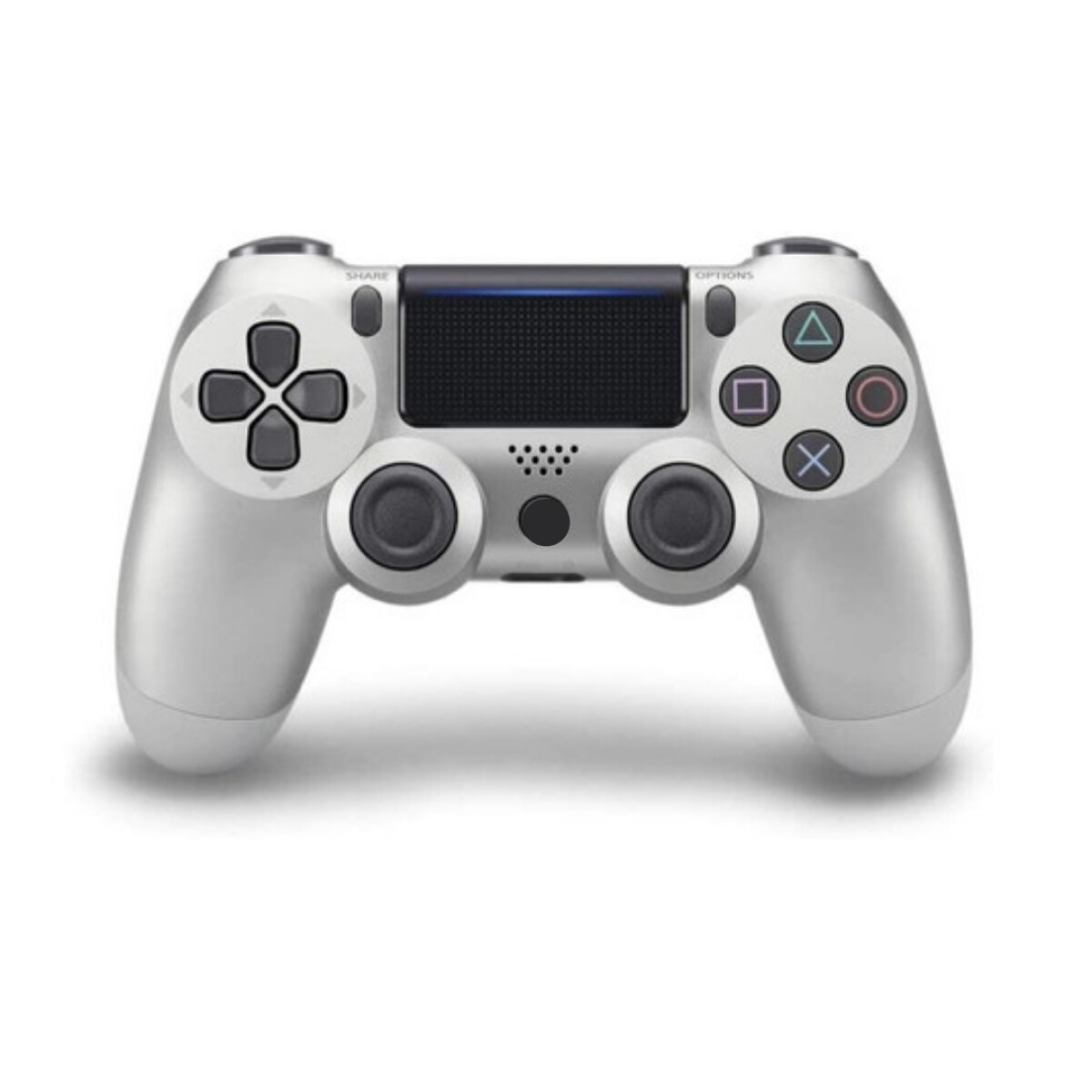 Joystick Inalámbrico Para PS4 y PC Plateado 
