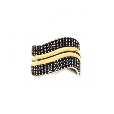 Anillo en Oro y Plata 925 con Zirconias Anillo en Oro y Plata 925 con Zirconias