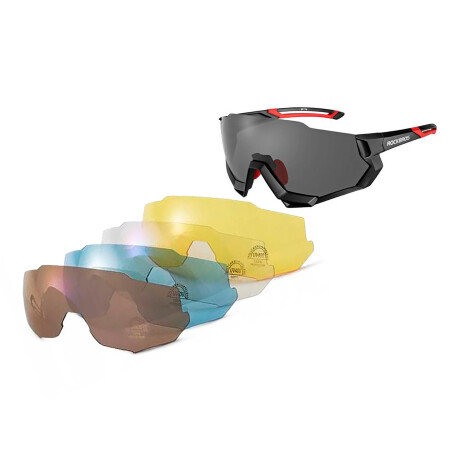 Lentes Deportivos Polarizados +4 Intercambiables Rockbros UV400 001
