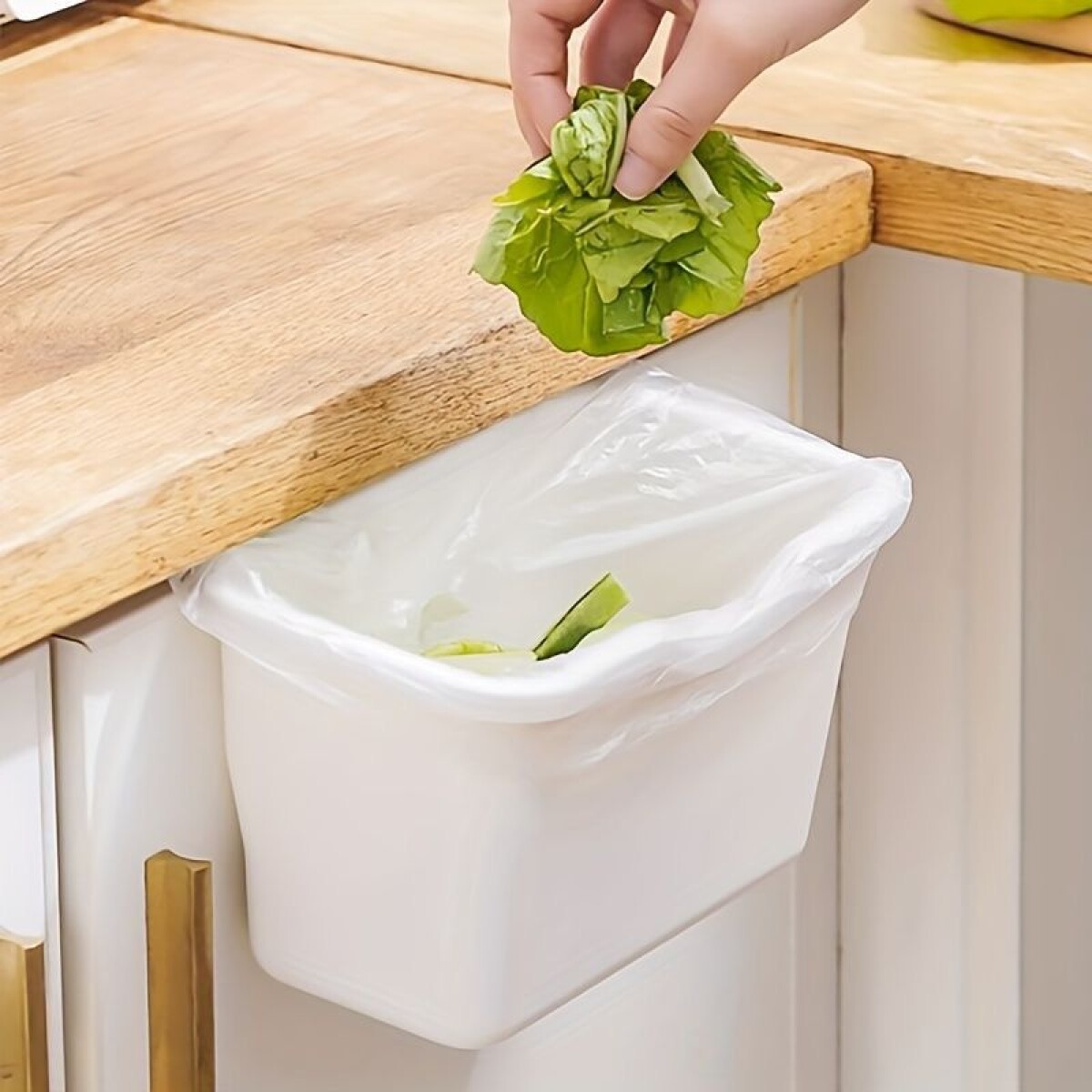 Papelera Plastica Colgante Para Mesada 