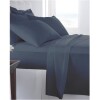 Sábanas 2 Plazas Juego 4 Piezas C/ Funda Almohadas Polyester Azul Oscuro Liso Sábanas 2 Plazas Juego 4 Piezas C/ Funda Almohadas Polyester Azul Oscuro Liso
