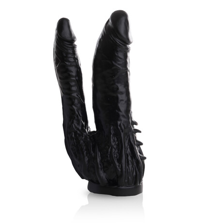 Consolador Doble Placer Macizo Negro
