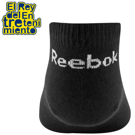 Medias Deportivas Cortas Reebok Pack X3 Para Niños Negro