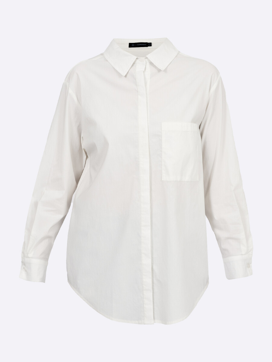 Camisa lisa - blanco 
