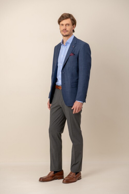 Pantalón Custom Fit Rennie Gris