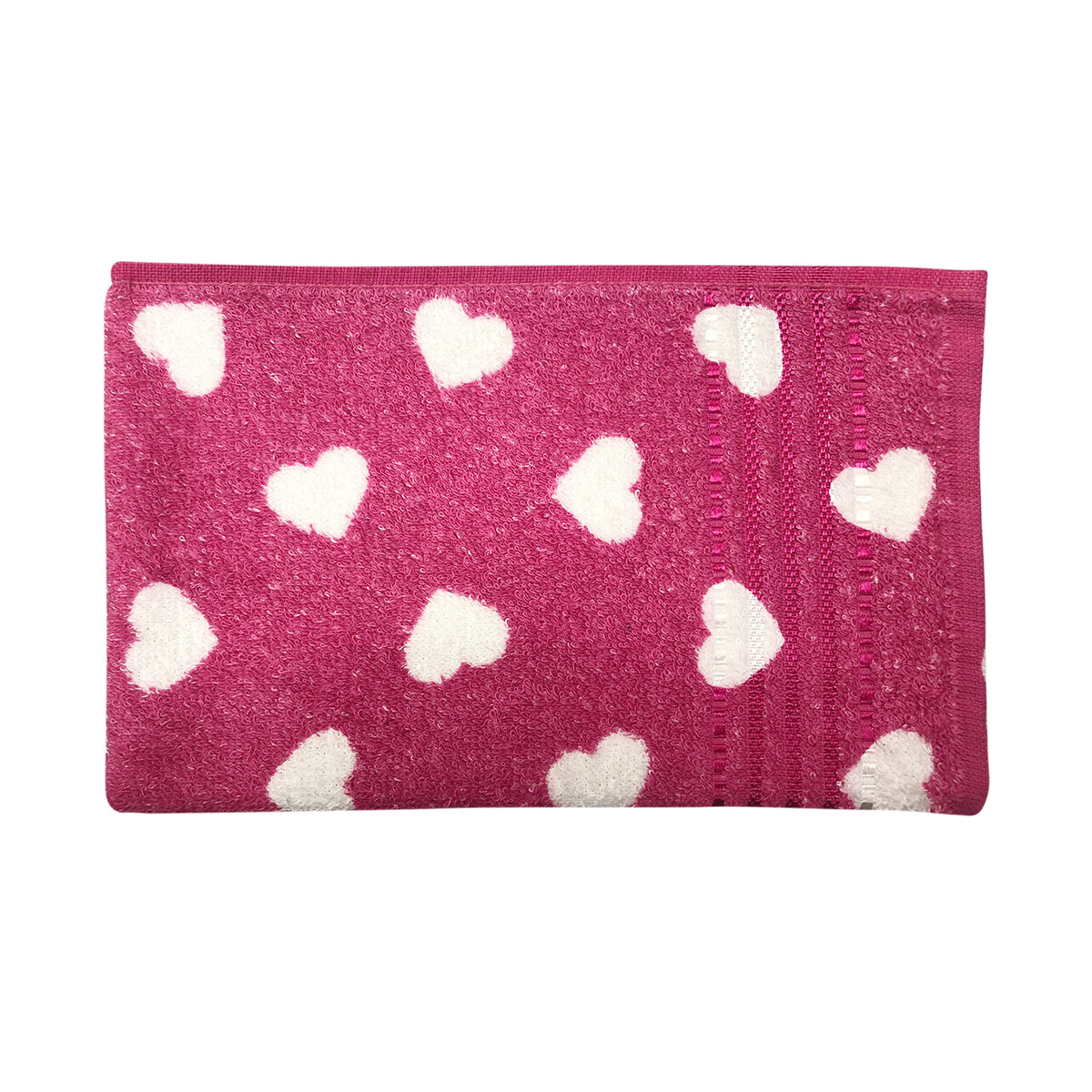 Toalla Social Estampada Prisma Dohler 30 x 45 cm - Corazón Rosa 