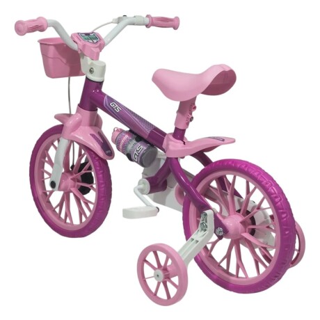 Bicicleta De Paseo Gts ARO12-GTS Rodado 12 Con Botella Ub ROSADO