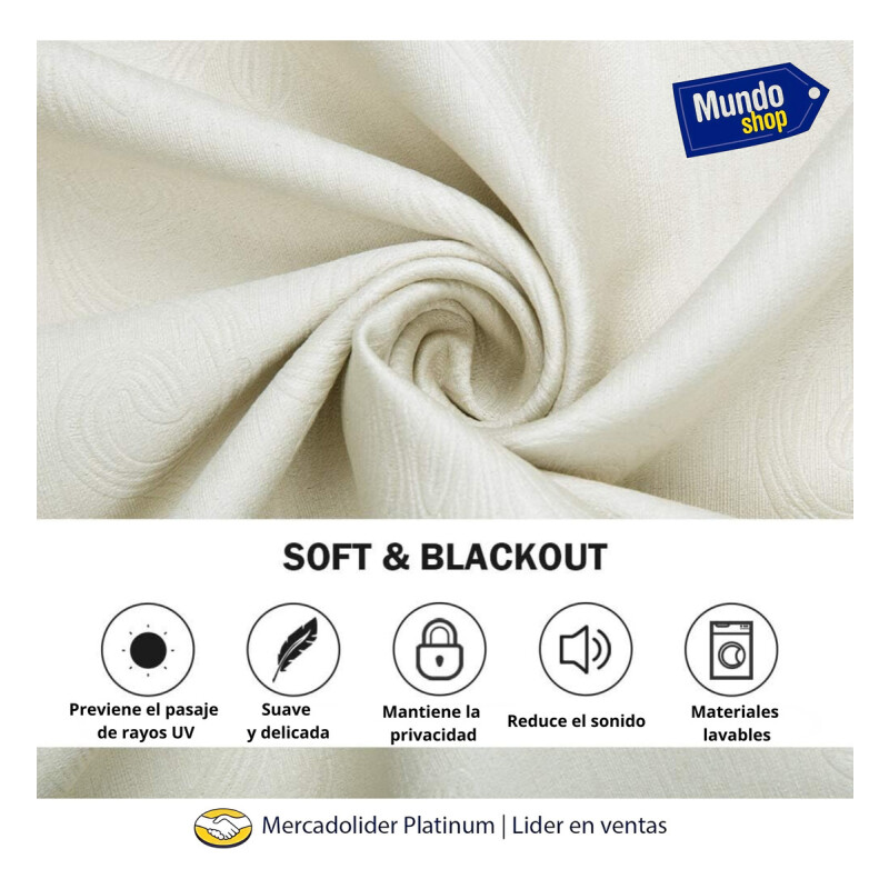 Cortinas Blackout 2 Paños 106cm X 160cm Satinado Calidad Gris