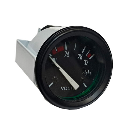 INSTRUMENTO RELOJ MEDIDOR - VOLTIMETRO 16-32V 52MM ALPHA INSTRUMENTO RELOJ MEDIDOR - VOLTIMETRO 16-32V 52MM ALPHA