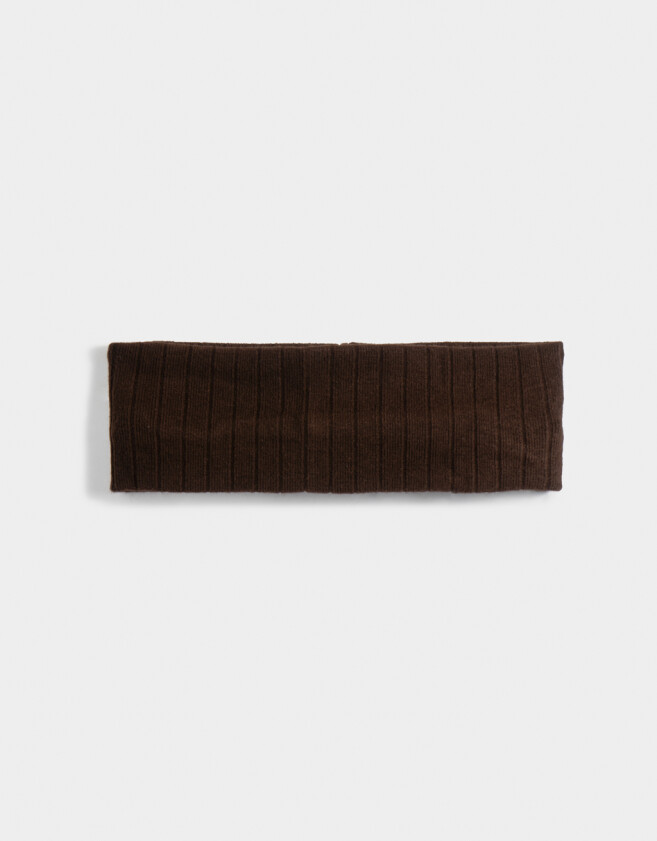 Vinchas Textiles Tejida Vincha Textil Chocolate - Marron Chocolate