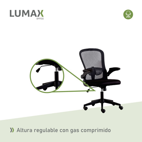 Silla Oficina Weir Ergonómica Giratoria para Escritorio Negro
